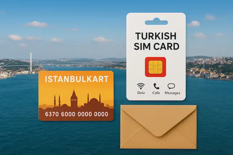 Istanbul travel essentials including SIM card and Istanbulkart for convenient city exploration